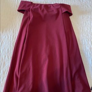 Boohoo Burgundy Dress Size XS